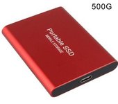 Disco Duro Externo Ssd Rojo 500gb De Alta Velocidad Type-c Para Portátiles Escritorio