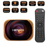 Smart Android 11 Tv Box Hk1 Rbox X4 4g 128g Tvbox 8k S905x4 Códec De Video De Cuatro Núcleos 5g Dual Wifi 1000m Lan Set Top Box - Enchufe Perfecto