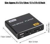 Enchufe Europeo 100-240v 4k Full Hd Reproductor Multimedia Digital Hdmi Usb Con Reproductor De Vídeo Y Música Doméstico Spdif