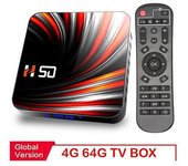 Tv Box Android 10, 4gb, 64gb, 4k, H.265, Reproductor Multimedia, Vídeo 3d, 2,4g, 7ghz, Wifi, Bluetooth, Decodificador De Tv Inteligente