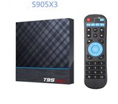 T95 Max+ S905x3 Decodificador 4gb/64gb Android 9,0 Dual Wifi + Bt 8k Hd Juego De Red Tv Box Eu 4gb 64gb Banda Dual Eu
