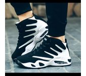 Zapatillas De Baloncesto De Otoño E Invierno Para Hombre, Calzado Deportivo Para Hombre, Zapatos Azules Altos, Blanco Y Negro