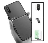 Kit Funda Magnética Anti-choque + Cristal Templado Gorillasglass + Película Cámara + Soporte Magnético L Gift4me Compatible Con Movil Xiaomi Poco C31