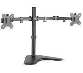 Soporte De Mesa Con Brazos Articulados Para 2 Monitores De 13"-32" - Giratorio E Inclinable - Gestion De Cables - Vesa 100x100mm Cromad