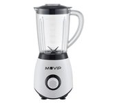 Batidora De Vaso 1300w 1.5l - 2 Velocidades - Chuchillas De Acero Inoxidable - Funcion Pica Hielo - Bloqueo De Seguridad Muvip