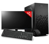 Pc Completo Oficina Powerpro I101f Gtx165-24 - Intel I3 10100f - Gtx 1650 - Monitor 24" & Periféricos