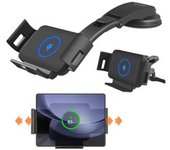 Cargador De Coche Plegable Ultra Inalámbrico Para Samsung Veanxin Negro