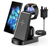 Estación De Carga Sin Ulta Ultra Note Para Samsung Veanxin Negro