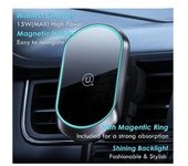 Cargador Sin Coche Tecnología Qi Carga Rápida Magnetismo Veanxin Magnético Negro