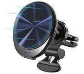 Cargador Gratuito Para Coche Soporte De Alineación De Carga Rápida Veanxin Magnético Negro