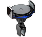 Cargador De Coche Inalámbrico 10w/7,5w/5w Qi Gravity Soporte De Carga Rápida Ajustable Soporte De Ventilación De Aire Negro Veanxin