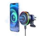 Cargador De Coche Sin Soporte Magsafe Qi Ventilador De Refrigeración Veanxin Negro