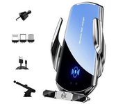 Cargador De Coche Inalámbrico Carga Rápida Montaje De Teléfono Celular Veanxin Blanco