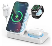 Cargador Inalámbrico De 18w, Soporte De Carga Inalámbrico Rápido Para Iphone 14/13/12/11/xs/x/8 Series, Soporte Para Cargador De Teléfono Y Veanxin