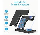 Estación De Carga Rápida 3 En 1 De 15 W Con Enchufe Compatible Con Iphone 15 14 13 12 11/xs Max/xr Iwatch Ultra 2/9 Series/ultra/veanxin Series