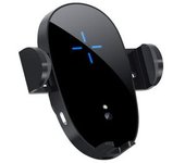 Cargador Inalámbrico Soporte Para Teléfono Para Automóvil Sensor De Inducción Soporte De Carga Rápida Negro Veanxin
