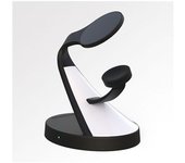 Cargador Inalámbrico Magnético 3 En 1 Compatible Con Iphone Airpods E Iwatch Negro Veanxin