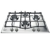 Placa De Gas Empotrada Hotpoint Pcn 642 Ix/har De 4 Quemadores En Acero
