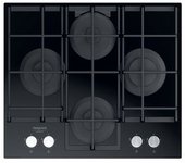 Placa De Cocina A Gas Hotpoint Ariston Hags 61f/bk