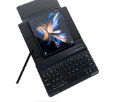Funda Tipo A Para Teléfono Plegable Con Textura De Kevlar, De Piel Sintética, Con Soporte Para Bolígrafo Y Bluetooth - -