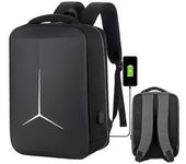 Mochila Para Portátil Tipo C De 15 Pulgadas, Impermeable, De Tela Oxford Y Poliéster, Con Usb - - Estilo A