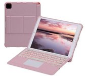 Funda De Piel Sintética Anticaídas Tipo A T207d Para Ipad Air (2020)/(2022) + Teclado Bluetooth Extraíble - -