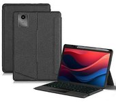 Funda De Cuero Tipo A Para Lenovo Tab M11/xiaoxin Pad 11 2024 + Teclado Bluetooth Con Retroiluminación - -