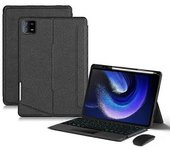 Funda De Cuero Tipo A Para Xiaomi Pad 6 + Teclado Bluetooth Con Trackpad Retroiluminado - -