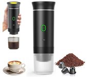Cafetera Portátil De Viaje, 3 En 1, De Calentamiento Rápido, 12 V, Autocalentamiento De 4 A 6 Minutos, Cápsulas Grandes, Café Molido, Para Camping,