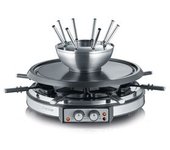 Combinación De Raclette-fondue Acero Inoxidable Cepillado Rg 2348 Severin