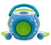 Soundmaster Kcd1600bl Radio Infantil Karaoke, Reproductor Cd-cdr-cdrw, 2 Micrófonos, Portátil, Azul