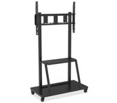 Techly Ica-tr30 Soporte De Pie Para Pantalla Plana 2,54 M (100") Soporte De Suelo Con Ruedas Para Pantalla Plana Negro