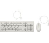 Hp Combinación De Teclado Y Ratón Con Cable 225 De Color Blanco