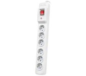 Regleta Protectora Armac Multi M6, 6 Enchufes, Cable De 5 M, Gris