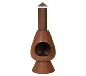 Chimenea Con Tubo Ambient Color Óxido 110 Cm Progarden