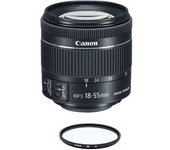 Canon Ef-s 18-55mm F4-5.6 Is Stm Black (white Box) + Hoya Ux Uv 58mm Filter