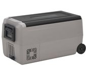 Nevera Con Ruedas Y Asa Pp Y Pe Negro Y Gris 36 L Vidaxl