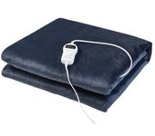 Manta Eléctrica Archi 10 Niveles De Calor 120w Vlies 180x130 Cm - Azul Oscuro [en.casa]