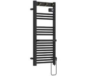 Radiador Toallero Eléctrico Mural Uvdal 500w 16 Tubos Aluminio 105x50cm - Negro [pro.tec]