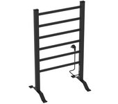 Radiador Toallero Eléctrico Savitaipale 100w 6 Barras Aluminio 85x55cm - Negro [pro.tec]