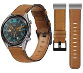 Correa De Cuero Vintage Leather Para Garmin Instinct Crossover Solar Marrón