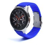 Correa Silicona Con Cierre Ajustable De Acero Para Garmin Fenix 6s Solar Azul Claro