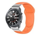 Correa Silicona Liquida Suave Para Garmin Instinct Crossover Solar Naranja