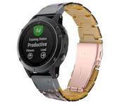 Correa Resina Premium Ajustable Leopard Para Garmin Forerunner 955 Solar