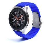 Correa Silicona Con Cierre Ajustable De Acero Para Garmin Fenix 6s Pro Solar Azul Claro