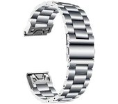 Correa Acero Inoxidable Ajustable Gris Para Garmin Instinct Crossover Solar