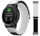 Correa Loop Alpine Para Garmin Fenix 7 - Sapphire Solar Edition Blanco Y Negro
