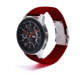 Correa Silicona Con Cierre Ajustable De Acero Para Garmin Fenix 6s Solar Vino