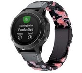 Correa Resina Premium Ajustable Rodonita Para Garmin Descent Gi Solar