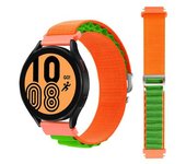 Correa Loop Alpine Para Garmin Fenix 6s Solar Naranja Y Verde